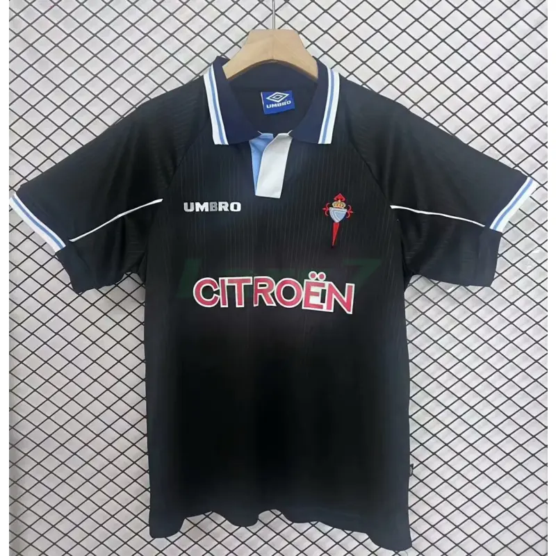 Camiseta Celta De Vigo 2ª Equipación Retro 1997/98 Negro Camiseta Celta De Vigo 2ª Equipación Retro 1997/98 Negro