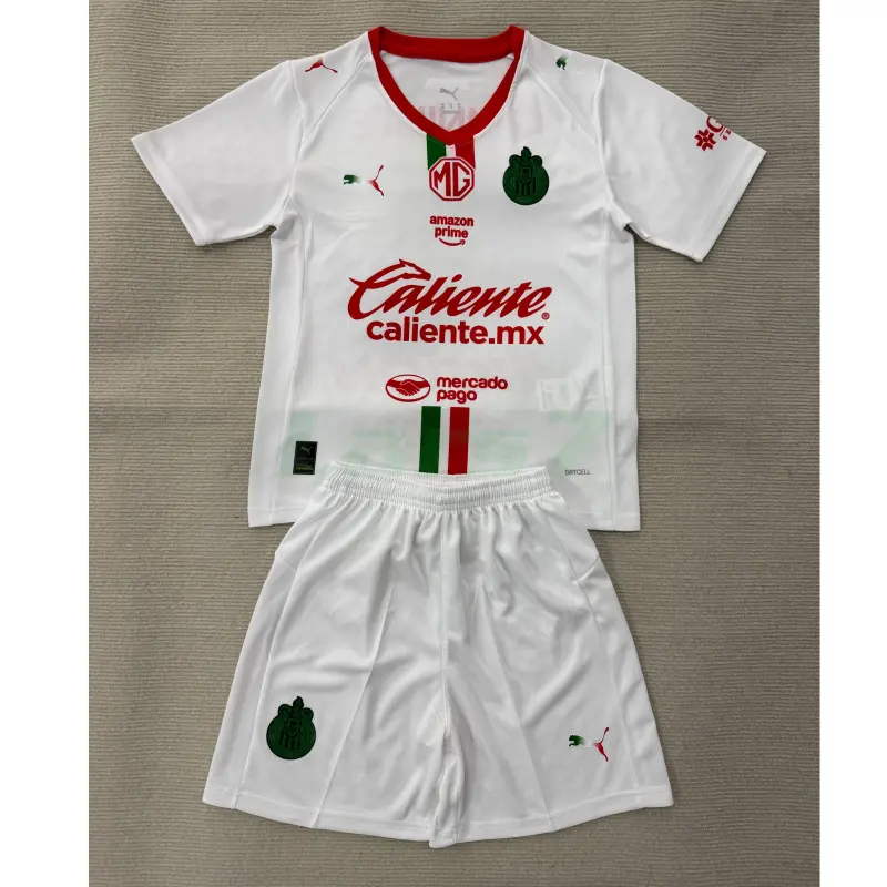 Camiseta Chivas 2ª Equipación 2025/2026 Blanco Niño Kit