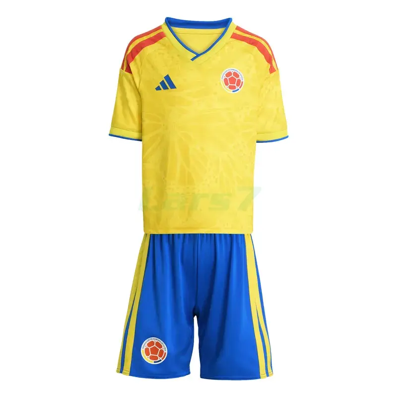 Camiseta Colombia 1ª Equipación Mundial 2026 Amarillo Niño Kit