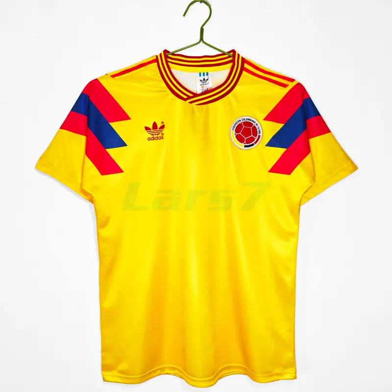 Camiseta Colombia 1ª Equipación Retro 1990 Amarillo Camiseta Colombia 1ª Equipación Retro 1990 Amarillo