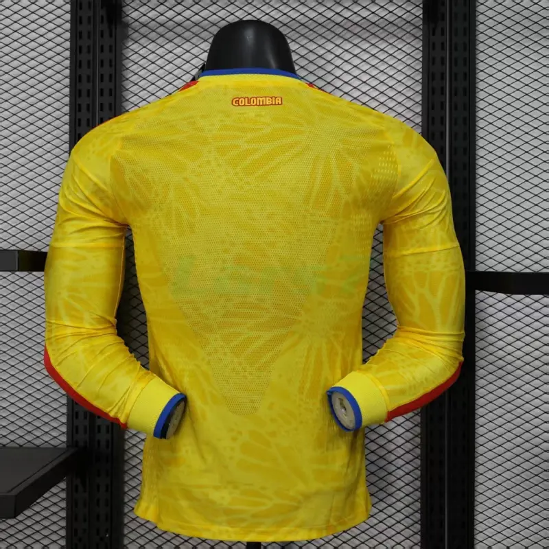 Camiseta Colombia 2026 ML Amarillo (EDICIÓN JUGADOR) Camiseta Colombia 2026 ML Amarillo (EDICIÓN JUGADOR)