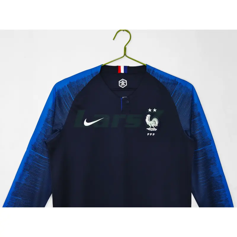 Camiseta Francia 1ª Equipación Retro 2018 ML Azul Copa Mundial Camiseta Francia 1ª Equipación Retro 2018 ML Azul Copa Mundial