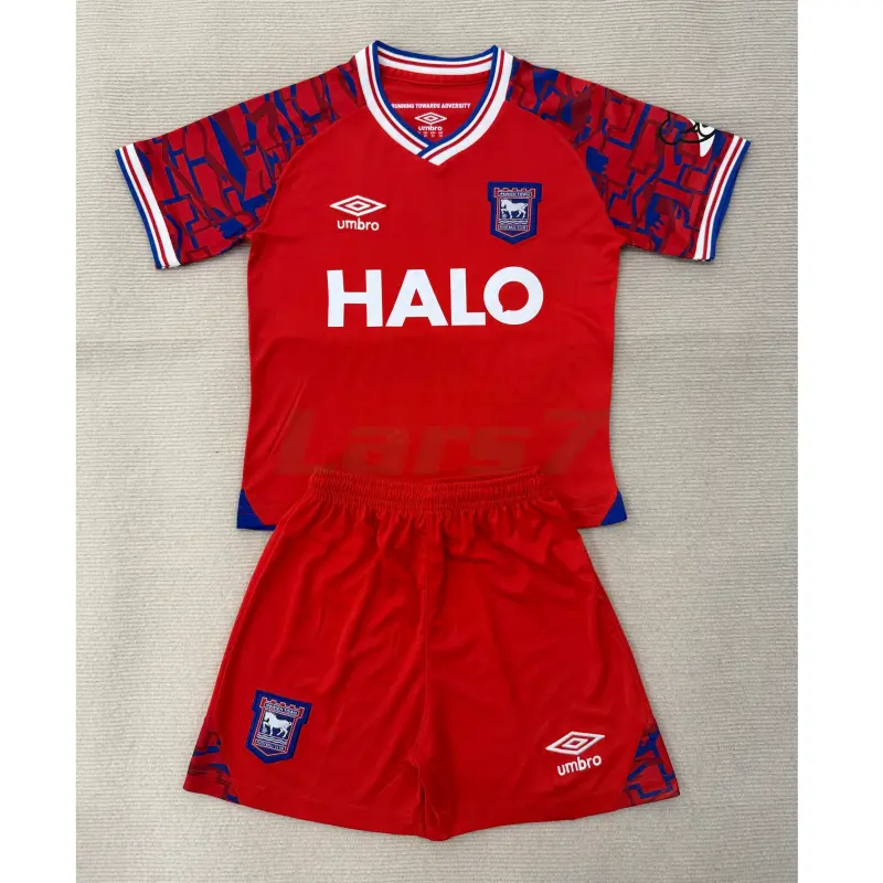 Camiseta Ipswich Town 2ª Equipación 2025/2026 Rojo Niño Kit