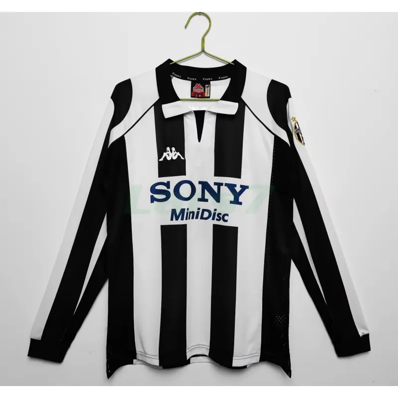 Camiseta Juventus 1ª Equipación Retro 1997/98 ML Blanco/Negro Camiseta Juventus 1ª Equipación Retro 1997/98 ML Blanco/Negro