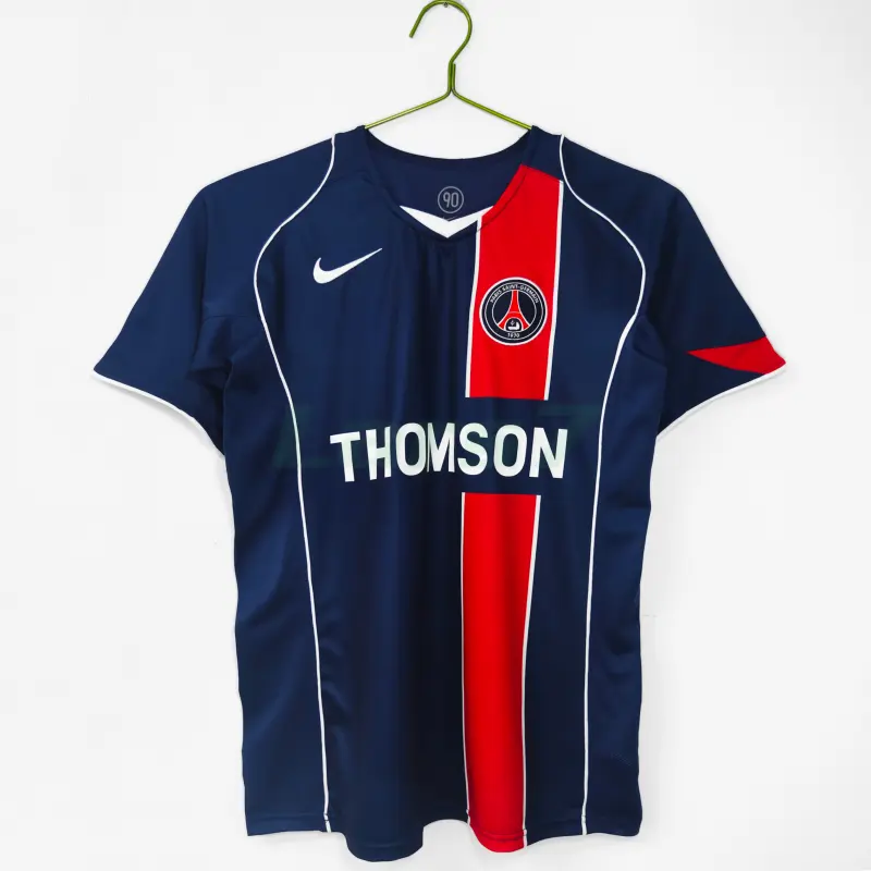 Camiseta PSG 1ª Equipación Retro 2004/05 Azul/Rojo Camiseta PSG 1ª Equipación Retro 2004/05 Azul/Rojo