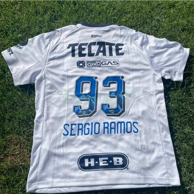 Camiseta SERGIO RAMOS 93 Monterrey 2ª Equipación 2025/2026 Blanco