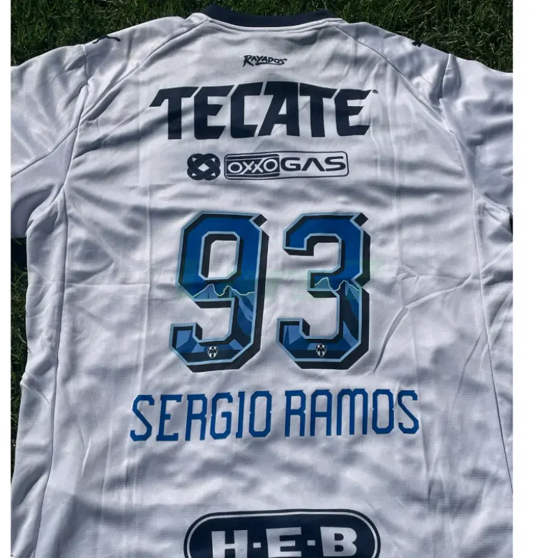 Camiseta SERGIO RAMOS 93 Monterrey 2ª Equipación 2025/2026 Blanco