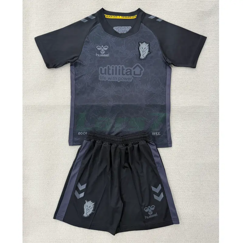 Camiseta Sunderland AFC 3ª Equipación 2025/2026 Negro Niño Kit