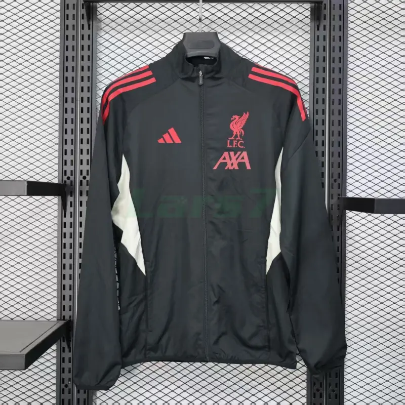 Cortavientos Liverpool 2025/2026 Negro Cortavientos Liverpool 2025/2026 Negro