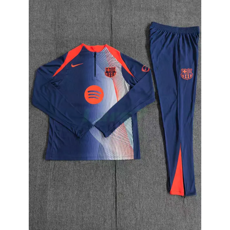Sudadera De Entrenamiento Barcelona 2025/2026 Niño Kit Azul/Naranja Sudadera De Entrenamiento Barcelona 2025/2026 Niño Kit Azul/Naranja