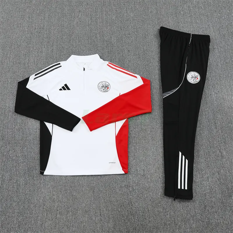 Sudadera De Entrenamiento Ajax 2025/2026 Kit Blanco/Negro/Rojo