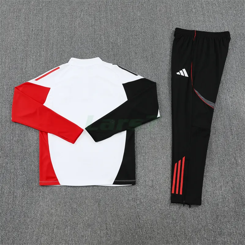 Sudadera De Entrenamiento Ajax 2025/2026 Kit Blanco/Negro/Rojo