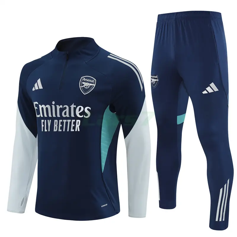 Sudadera De Entrenamiento Arsenal 2025/2026 Kit Azul Oscuro/Azul Claro