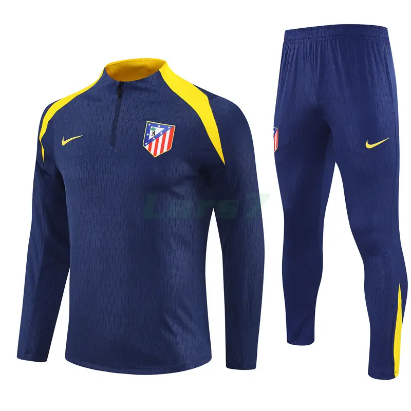 Sudadera De Entrenamiento Atlético de Madrid 2025/2026 Kit Azul Marino/Amarillo (EDICIÓN JUGADOR) Sudadera De Entrenamiento Atlético de Madrid 2025/2026 Kit Azul Marino/Amarillo (EDICIÓN JUGADOR)