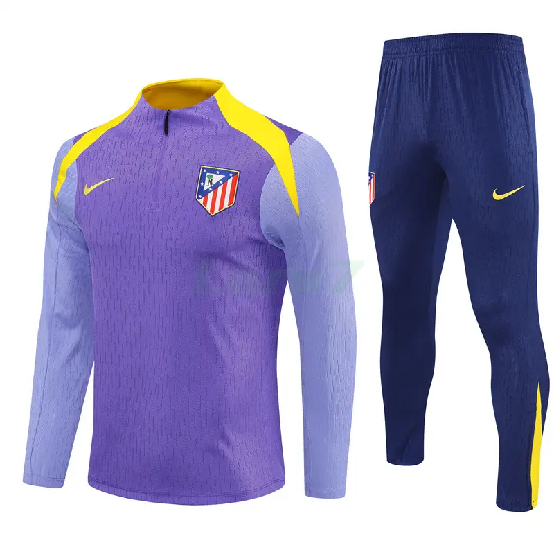 Sudadera De Entrenamiento Atlético de Madrid 2025/2026 Kit Morado/Amarillo (EDICIÓN JUGADOR)