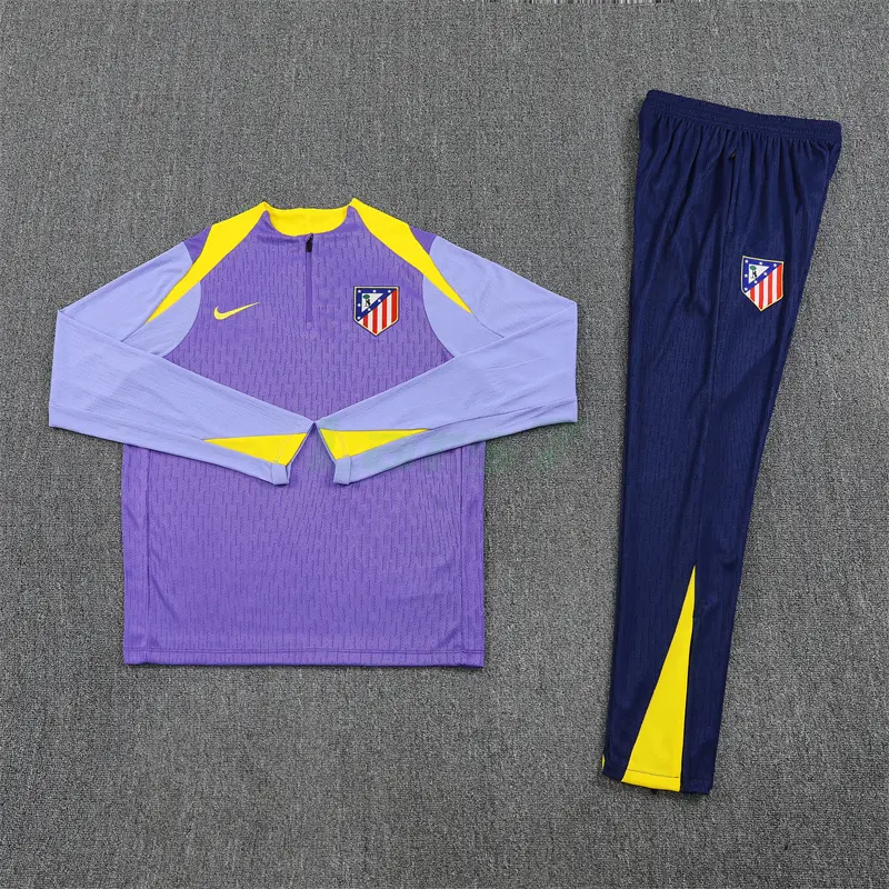 Sudadera De Entrenamiento Atlético de Madrid 2025/2026 Kit Morado/Amarillo (EDICIÓN JUGADOR) Sudadera De Entrenamiento Atlético de Madrid 2025/2026 Kit Morado/Amarillo (EDICIÓN JUGADOR)