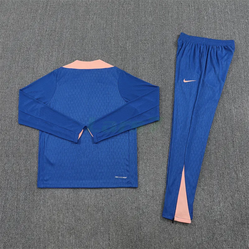Sudadera De Entrenamiento Francia 2025 Kit Azul Real/Rosa (EDICIÓN JUGADOR)