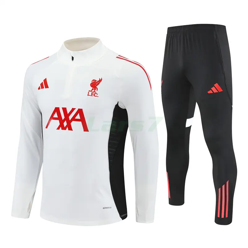 Sudadera De Entrenamiento Liverpool 2025/2026 Kit Blanco/Negro