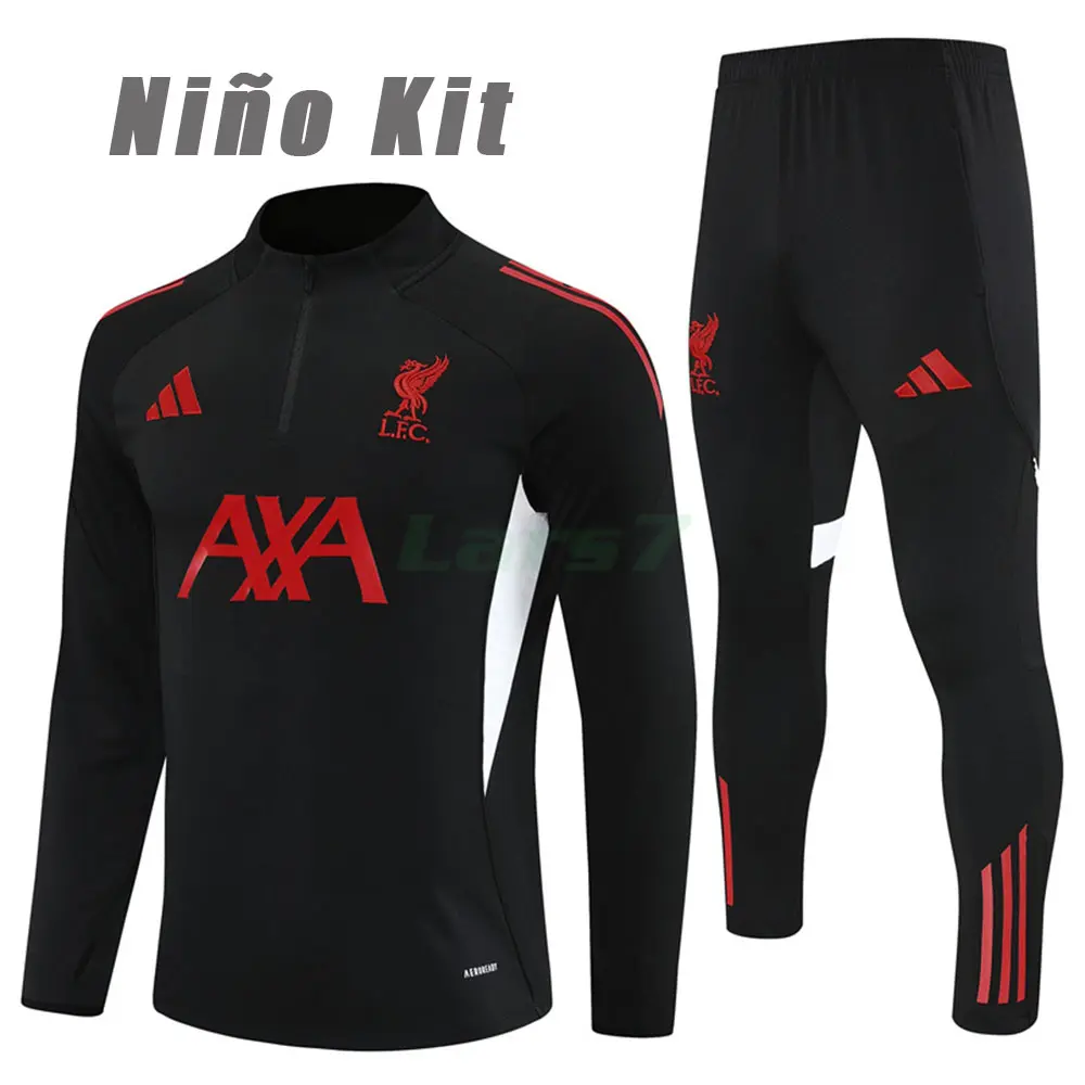 Sudadera De Entrenamiento Liverpool 2025/2026 Niño Kit Negro