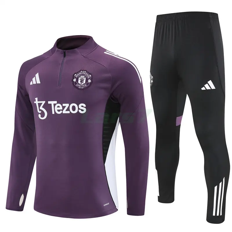 Sudadera De Entrenamiento Manchester United 2025/2026 Kit Morado Sudadera De Entrenamiento Manchester United 2025/2026 Kit Morado