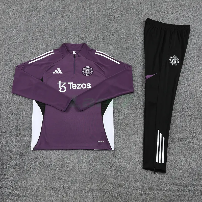 Sudadera De Entrenamiento Manchester United 2025/2026 Kit Morado Sudadera De Entrenamiento Manchester United 2025/2026 Kit Morado