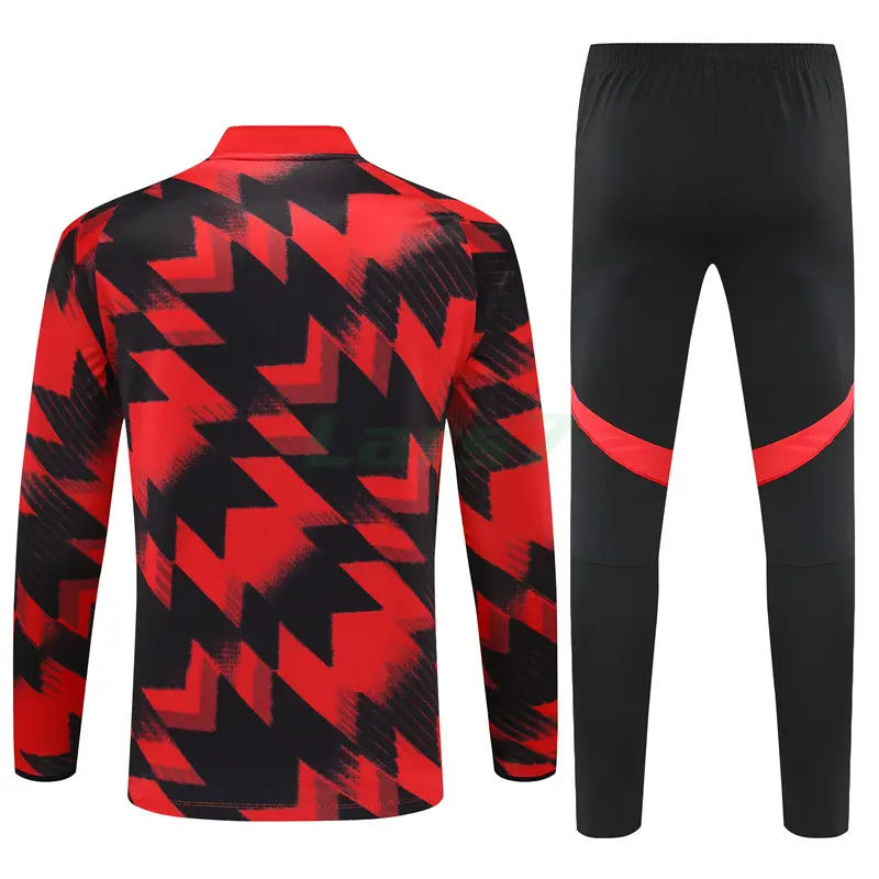 Sudadera De Entrenamiento Manchester United 2025/2026 Kit Negro/Rojo con Estampado Sudadera De Entrenamiento Manchester United 2025/2026 Kit Negro/Rojo con Estampado