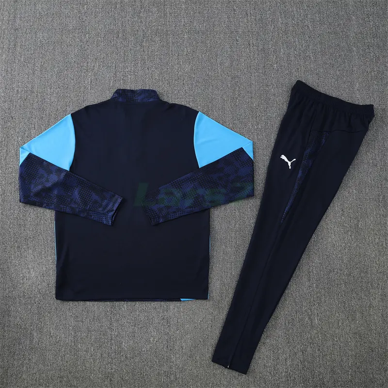 Sudadera De Entrenamiento Olympique Marsella 2025/2026 Kit Azul Oscuro con Estampado Camuflaje