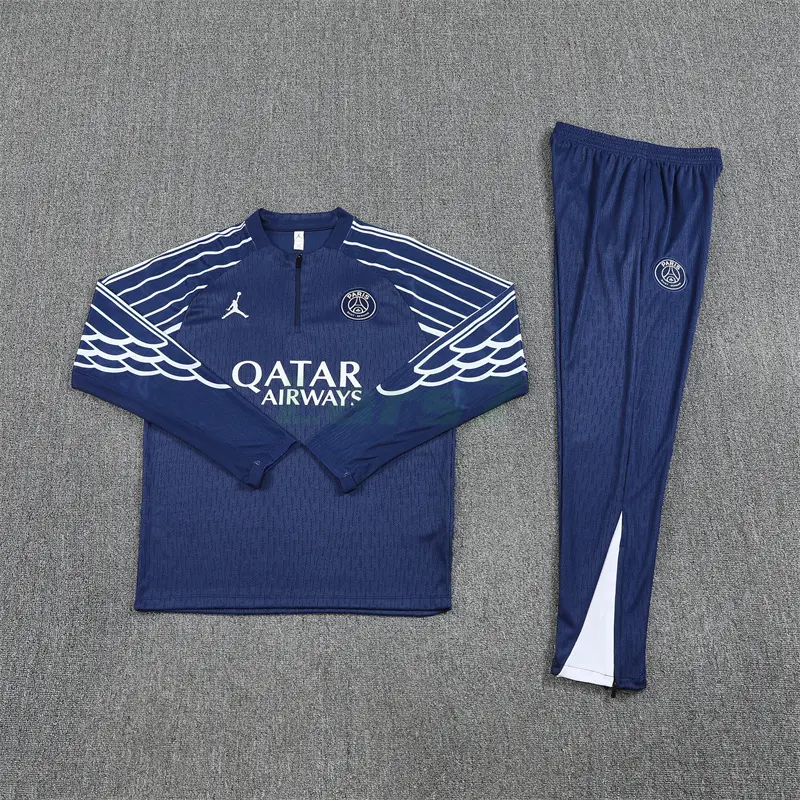 Sudadera De Entrenamiento PSG 2025/2026 Kit Azul Marino Edición UCL Sudadera De Entrenamiento PSG 2025/2026 Kit Azul Marino Edición UCL