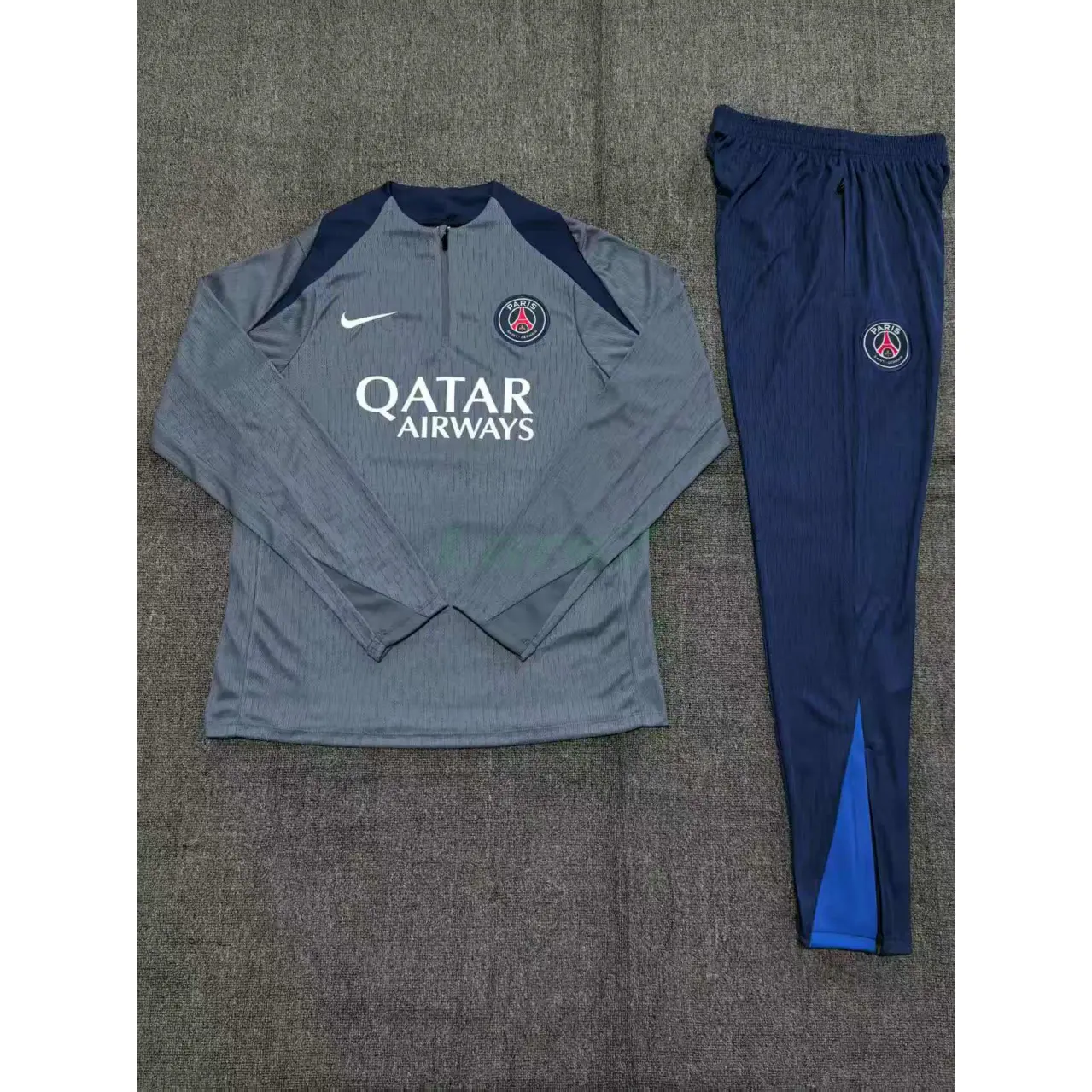 Sudadera De Entrenamiento PSG 2025/2026 Niño Kit Gris (EDICIÓN JUGADOR)