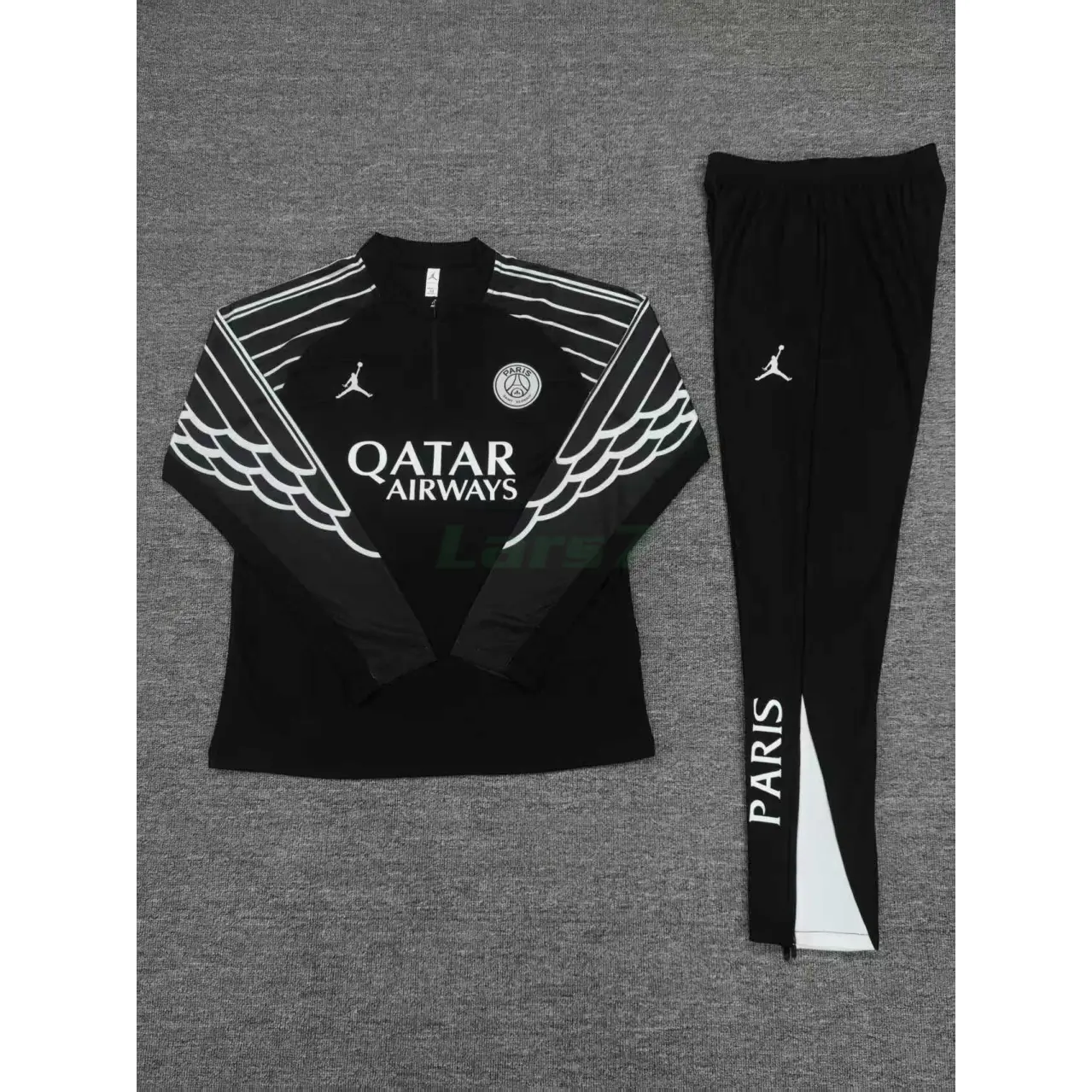 Sudadera De Entrenamiento PSG 2025/2026 Niño Kit Negro Edición UCL