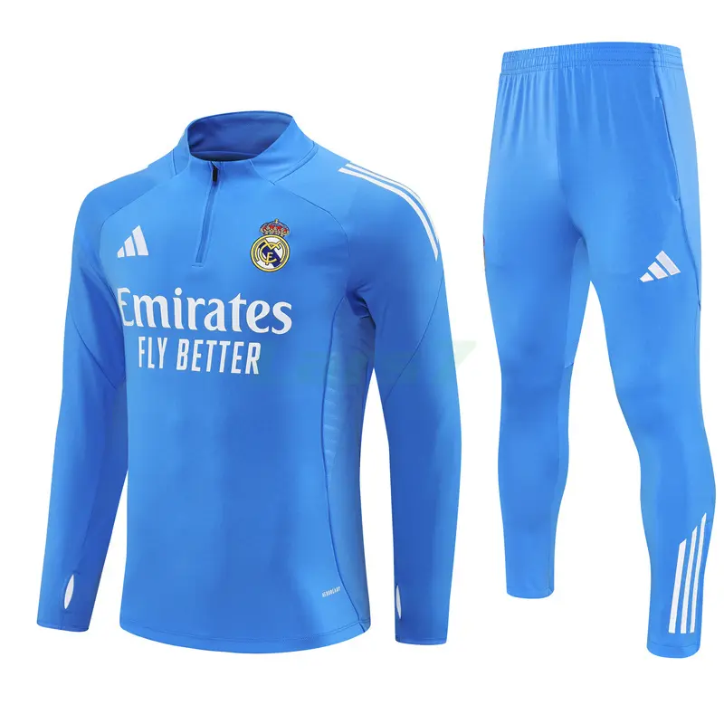 Sudadera De Entrenamiento Real Madrid 2025/2026 Kit Azul Claro