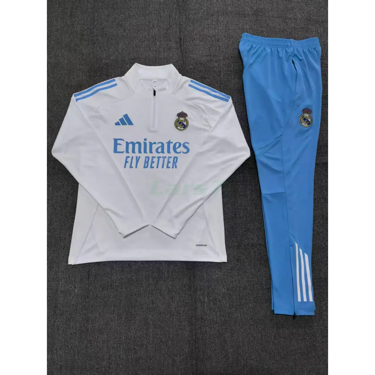 Sudadera De Entrenamiento Real Madrid 2025/2026 Niño Kit Blanco/Azul