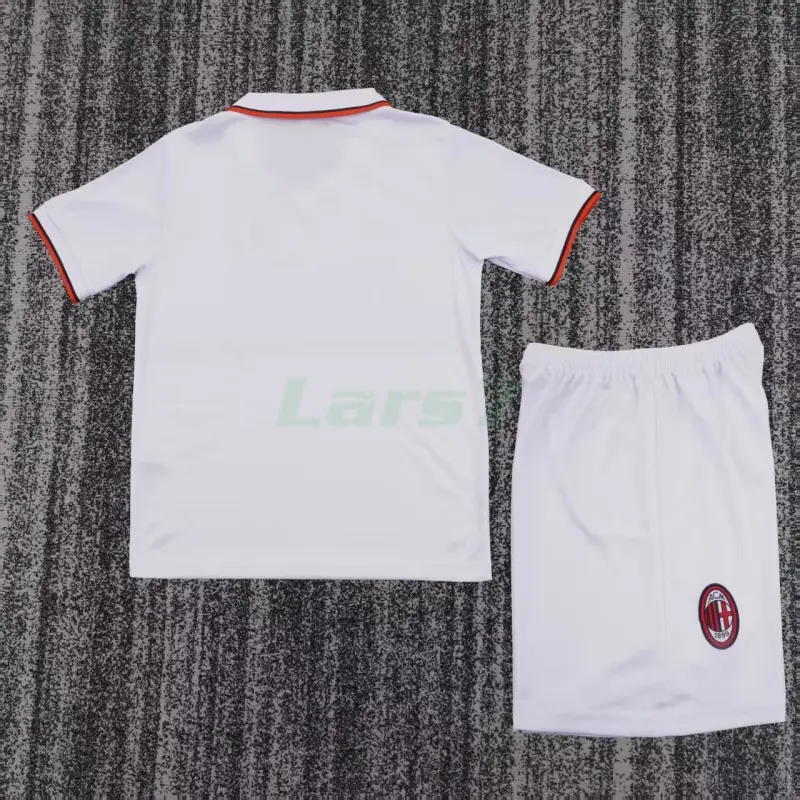 Camiseta AC Milan 2ª Equipación Retro 1993/94 Blanco Niño Kit
