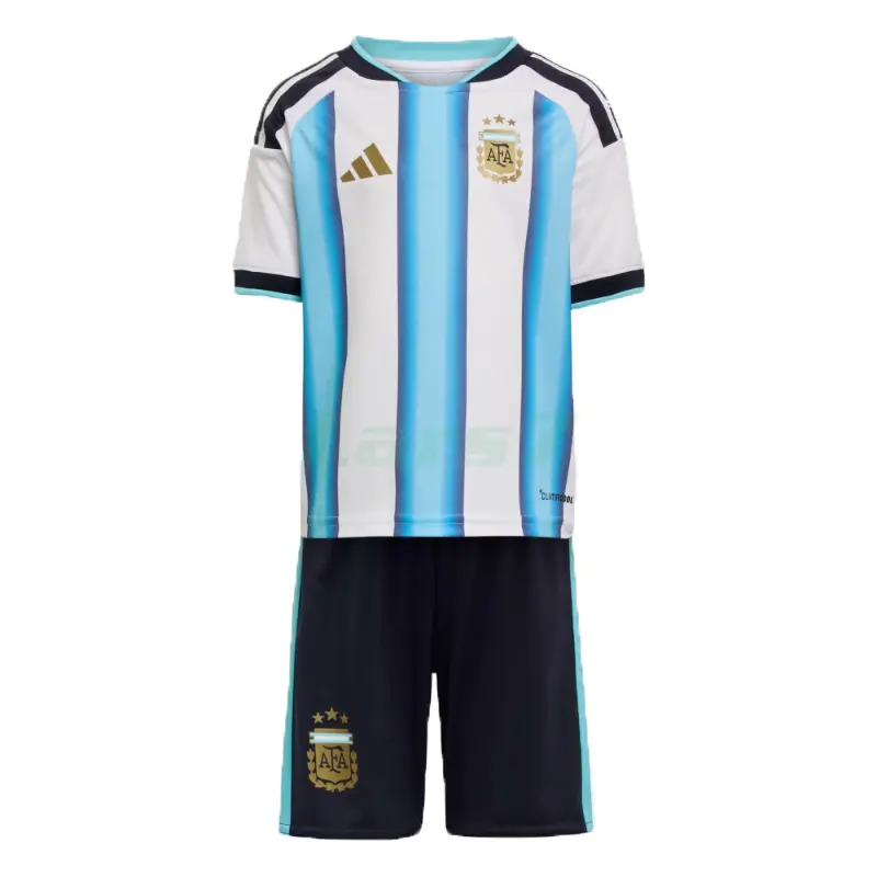 Camiseta Argentina 1ª Equipación 2026 Azul/Blanco Niño Kit