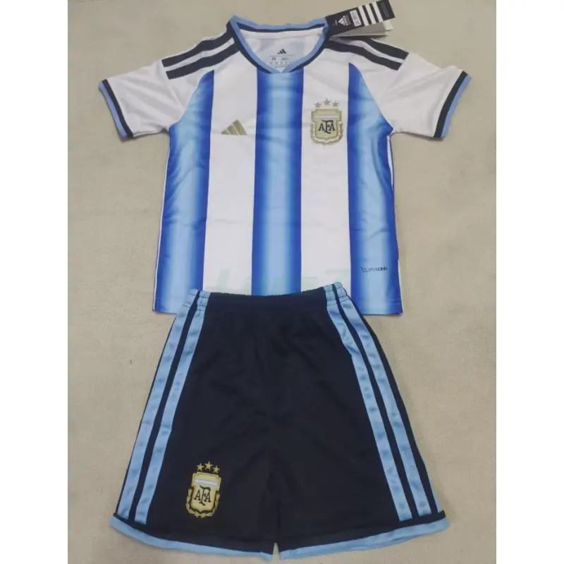 Camiseta Argentina 1ª Equipación 2026 Azul/Blanco Niño Kit