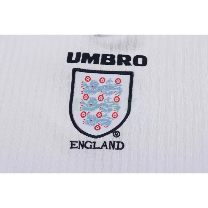Camiseta Inglaterra 1ª Equipación Retro 1998 ML Blanco Niño Kit