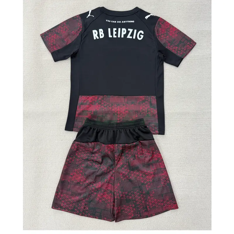 Camiseta Leipzig 3ª Equipación 2025/2026 Rojo/Negro Niño Kit