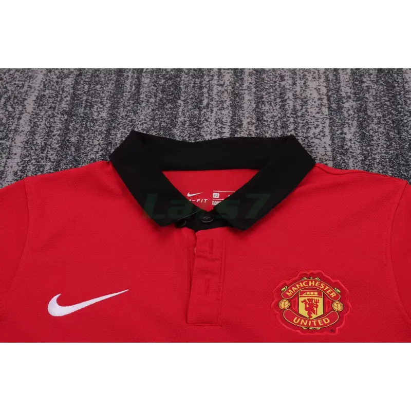 Camiseta Manchester United 1ª Equipación Retro 2013/14 Rojo Niño Kit