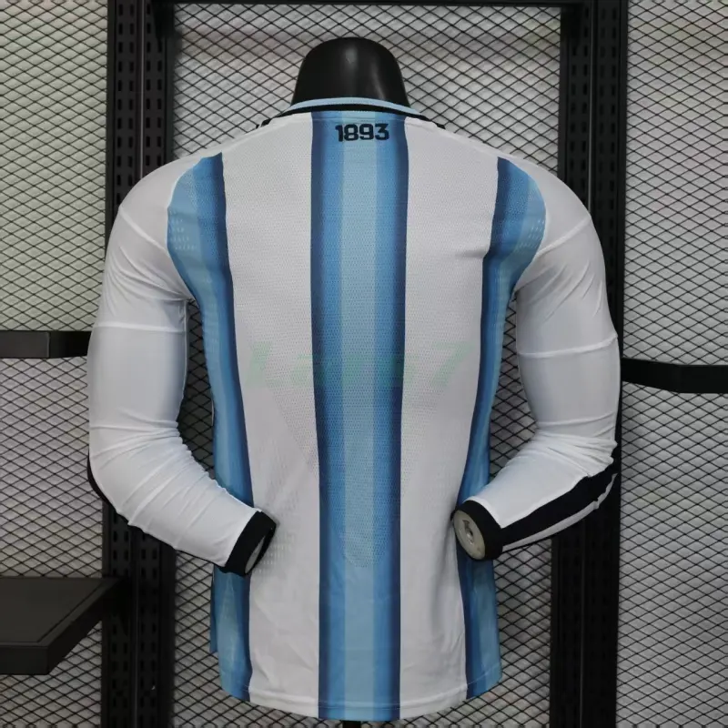 Camiseta Argentina 1ª Equipación 2026 ML Azul/Blanco (EDICIÓN JUGADOR)