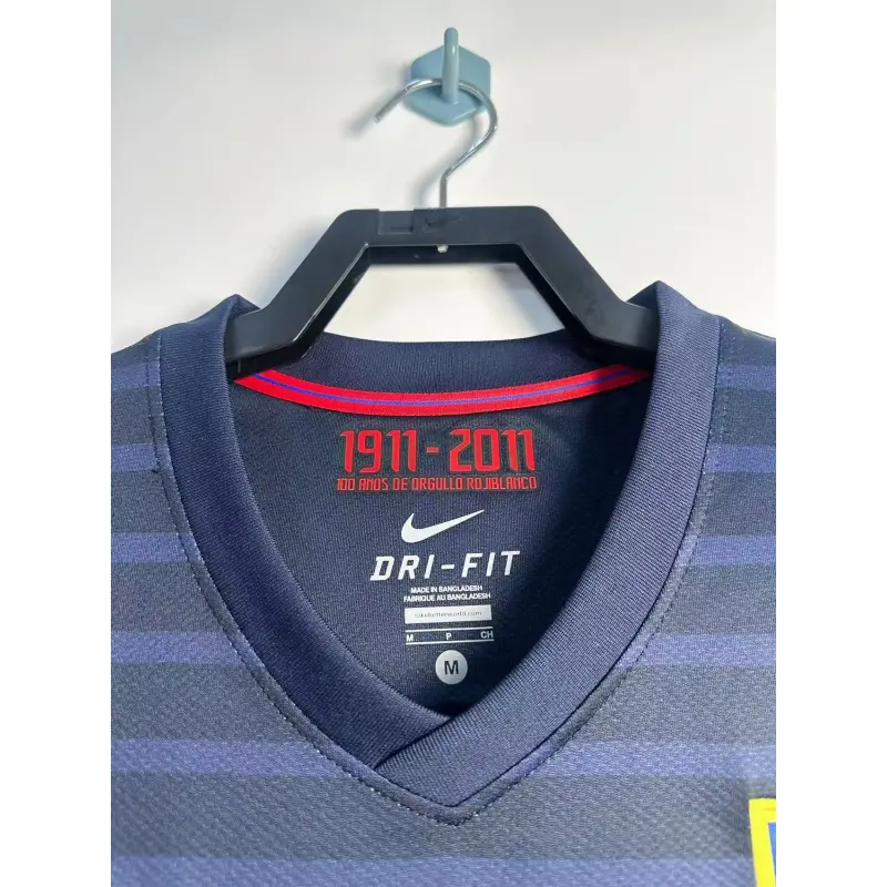 Camiseta Atlético de Madrid 2ª Equipación Retro 2011/12 Azul