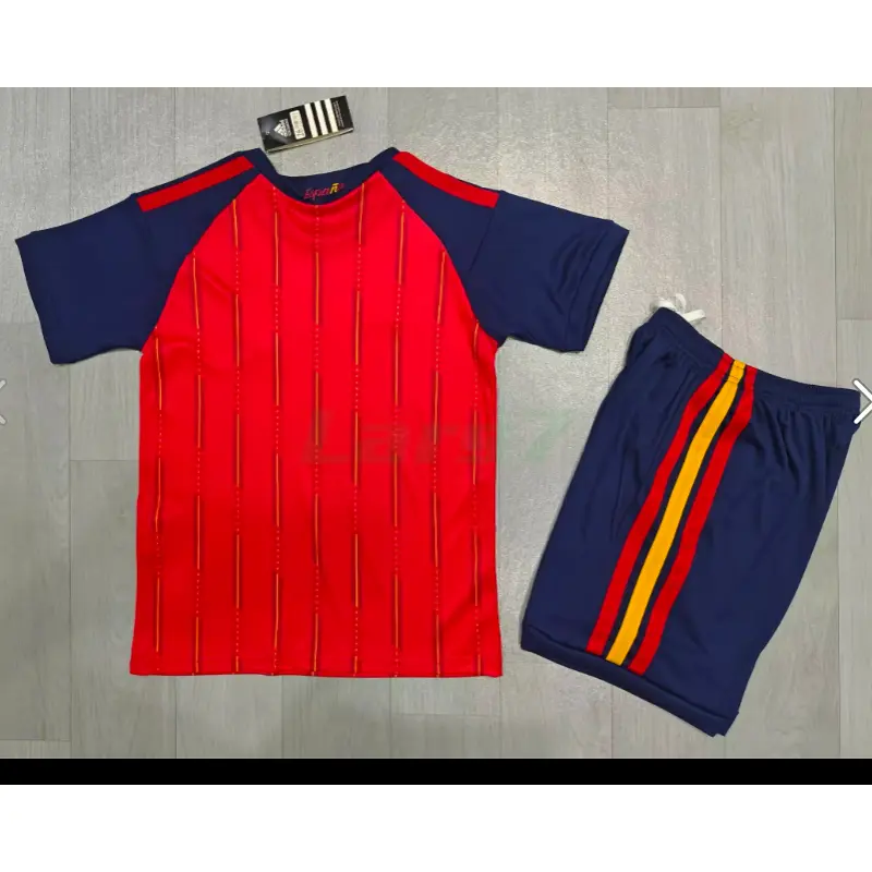 Camiseta España 1ª Equipación 2026 Rojo/Azul Niño Kit