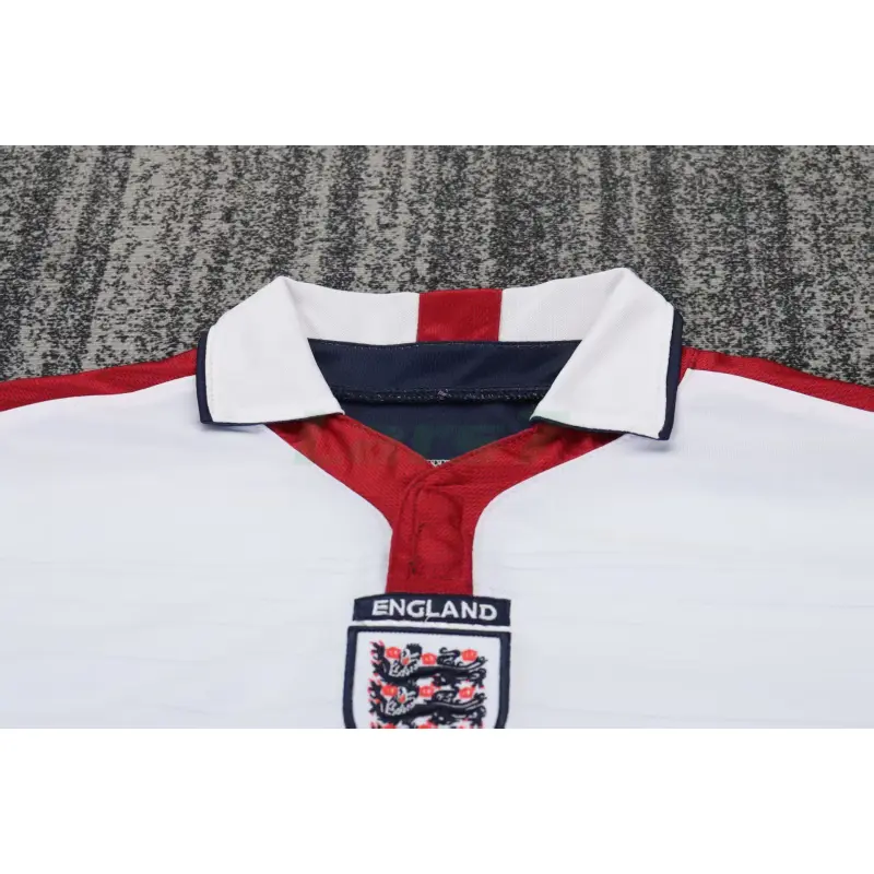 Camiseta Inglaterra 1ª Equipación Retro 2004 Blanco Niño Kit