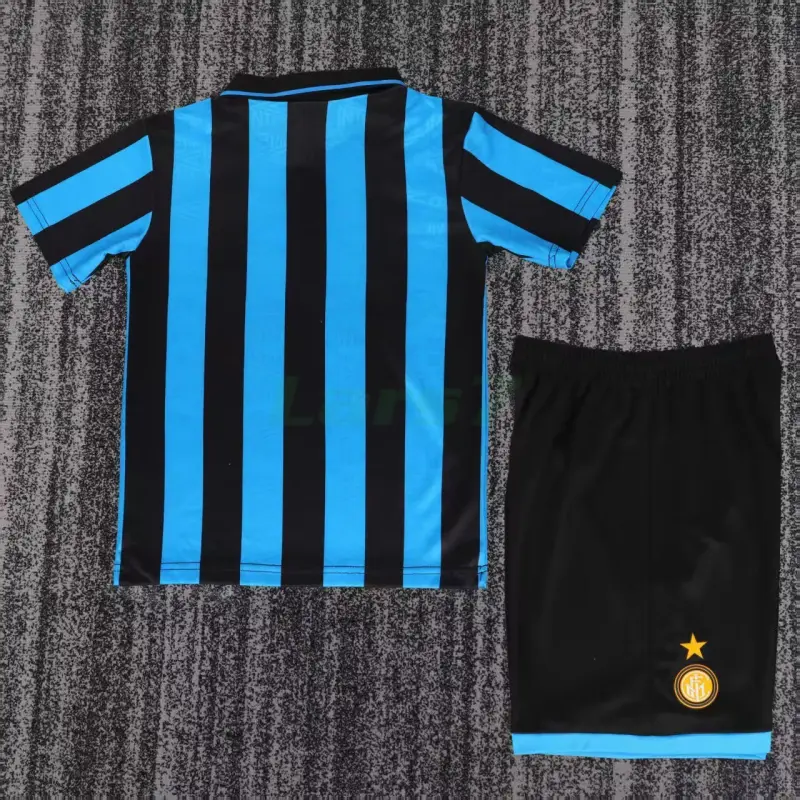 Camiseta Inter de Milan 1ª Equipación Retro 1992/94 Azul/Negro Niño Kit