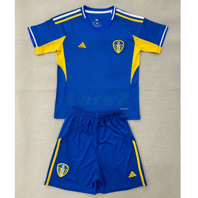 Camiseta Leeds United 2ª Equipación 2025/2026 Azul Niño Kit