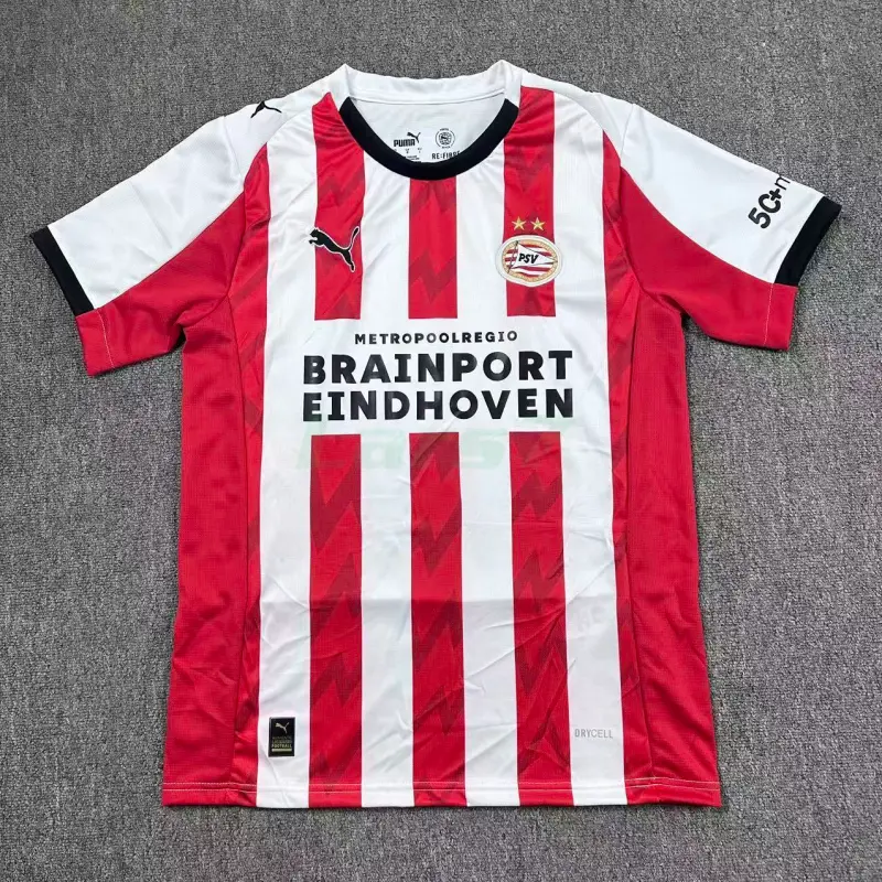 Camiseta PSV Eindhoven 1ª Equipación 2025/2026 Rojo/Blanco