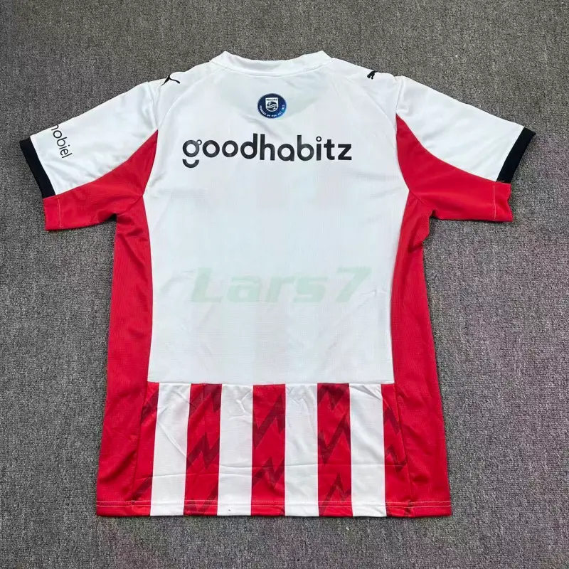 Camiseta PSV Eindhoven 1ª Equipación 2025/2026 Rojo/Blanco
