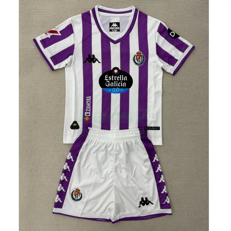 Camiseta Real Valladolid 1ª Equipación 2025/2026 Morado/Blanco con Parche La Liga