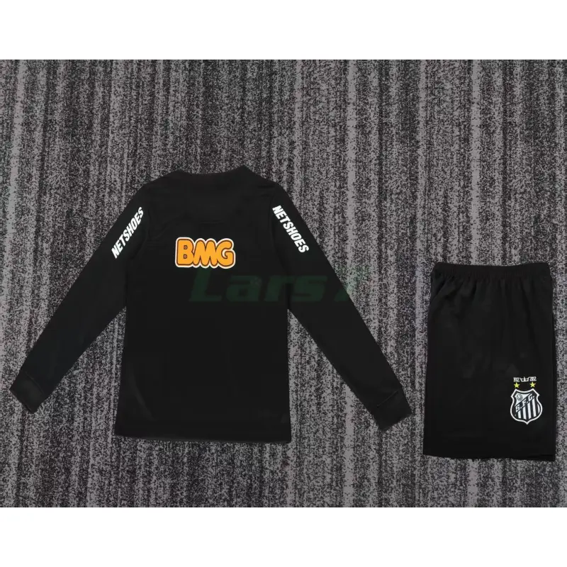Camiseta Santos FC Retro 2013 ML Negro Niño Kit