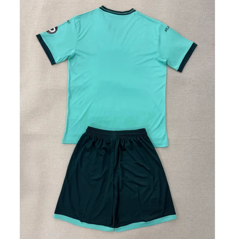 Camiseta Wolverhampton Wanderers 2ª Equipación 2025/2026 Verde Azulado