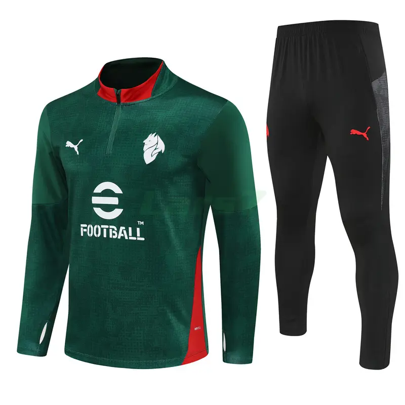 Sudadera De Entrenamiento AC Milan 2025/2026 Kit Verde con Estampado